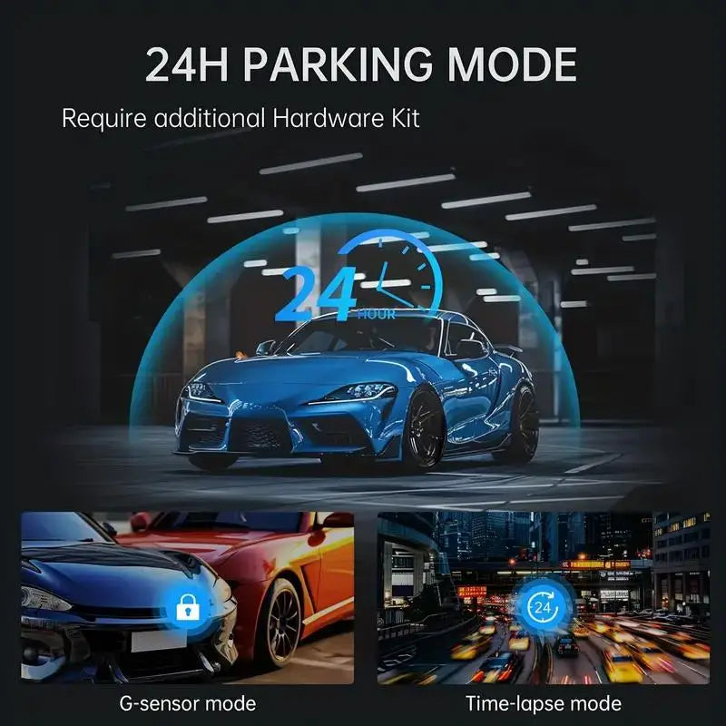 10 Inch Car DVR Front HD Night Vision Camera 1080P Touch Screen Dashcam For Car Lens Streaming Driving Recorder Dash Camera