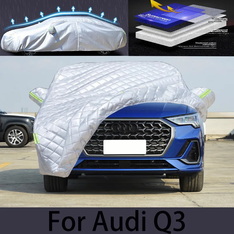 For Audi Q3 Car hail protection cover Auto rain protection scratch protection paint peeling protection car clothing