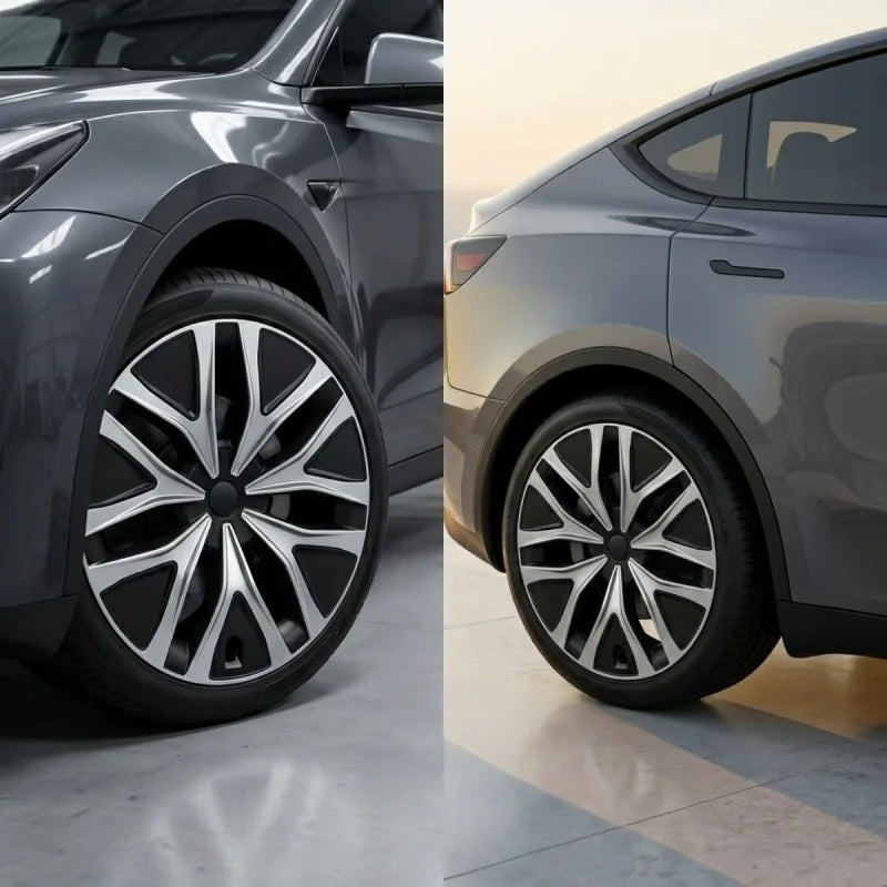 4pcs 19" Wheel Hub Caps  for Model YL 2025 2026 Refresh Version Exterior Upgrade Rim Protectors Car Parts Replacement Styling