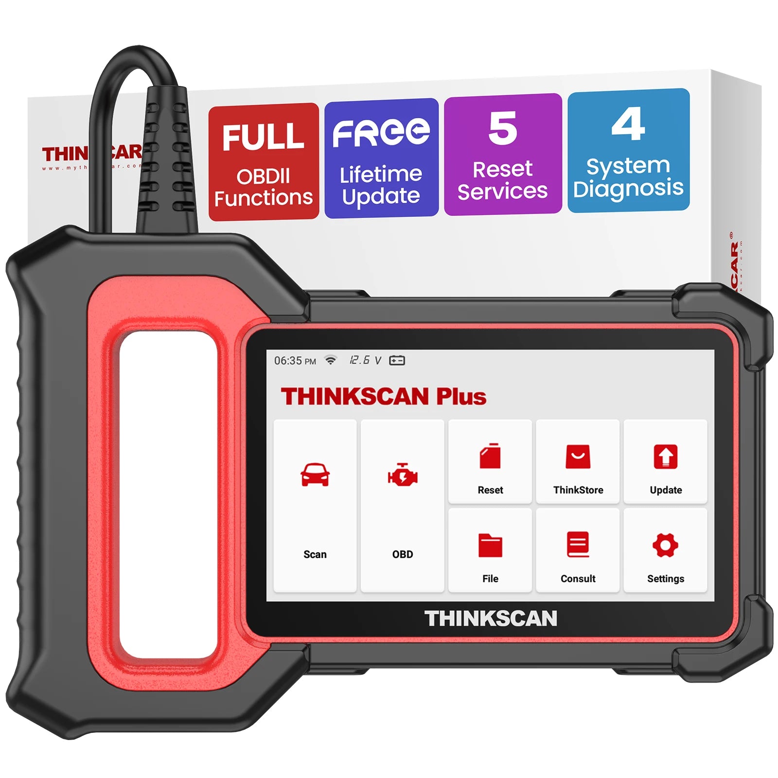 THINKCAR Thinkscan Plus S7 S6 S4 Obd2 Scanner Car Diagnostic Tools Automotivo OBD Scanner DIY Auto Diagnosis Tool Code Reader CM World