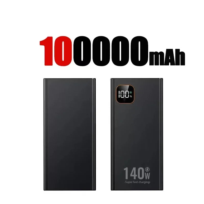 Lenovo 2027 Ultra Capacity 500000mAh PowerBank 140W Super Fast Charging CCC Portable Charger For IPhone Samsung batería portátil