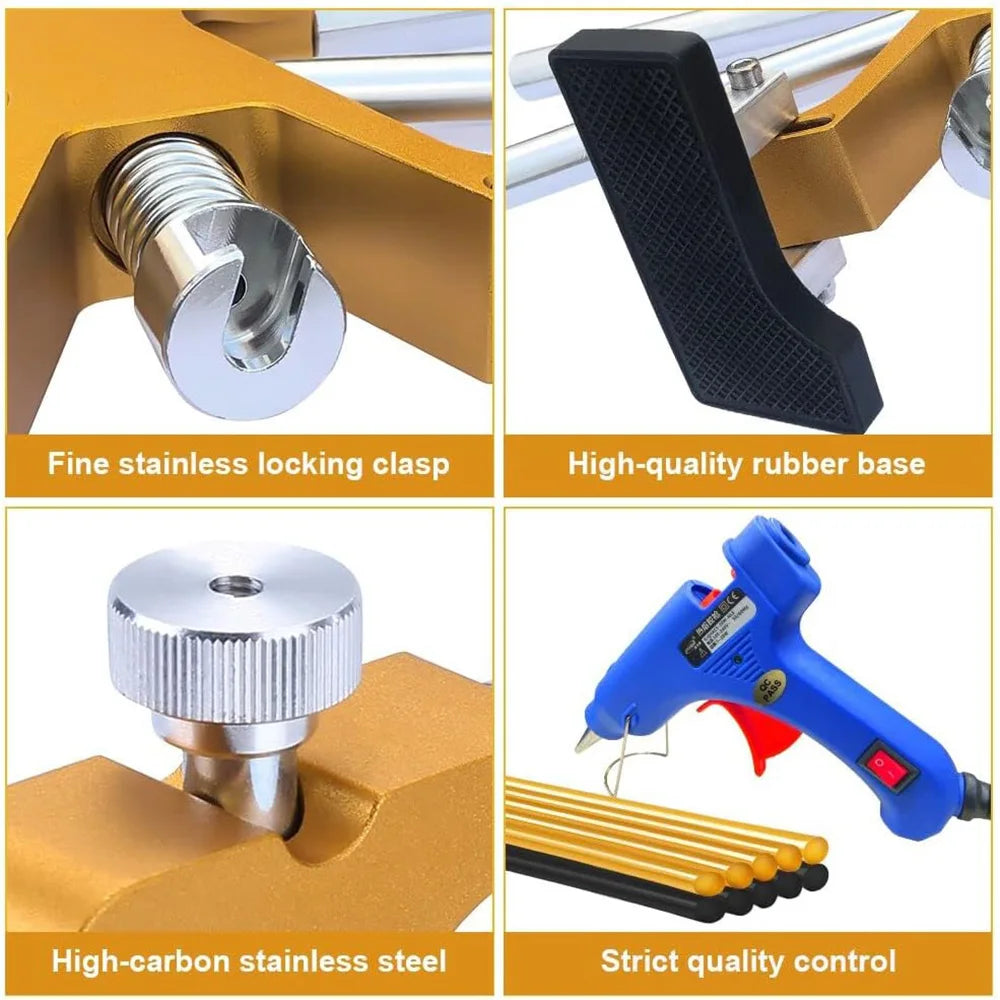 Car Dent Repair Tools Removal Paintless Repair Tool Kits Auto Dent Puller Automotive Dent Remover Body Denting Kit CM World