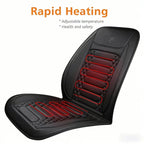 1/2pcs Winter Heated Car Seat Cover 12V Heating Warmer Car Seat Cushion Auto Universal Car Seat Protector Cloak Cover Pads Set CM World
