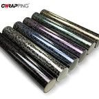 PET Forged Carbon Wrap Self-adhesive Car Wrap Vinyl Auto Tuning Waterproof Motorcycle Stickers Custom Fit Car Film Accessories Car Mobile World