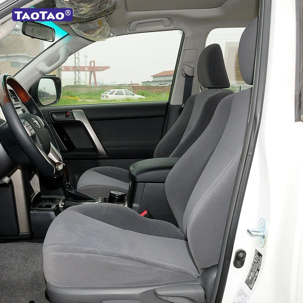 For Toyota Land Cruiser Prado J120 2003 2004 2005 2006 2007 2008 2009 Faux Leather Custom Car Seat Covers for 2 Front Seats
