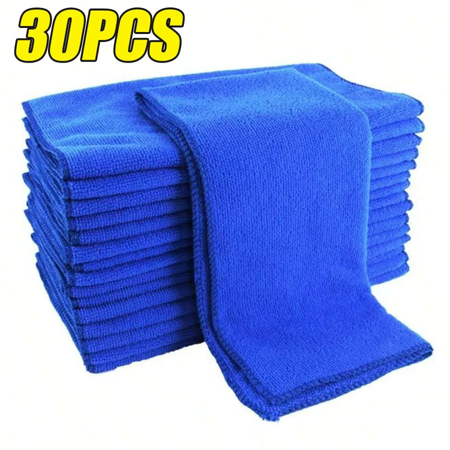 5/100PCS Microfiber Towels Car Wash Drying Cloth Towel Household Cleaning Cloths Auto Detailing Polishing Cloth Home Clean Tools CM World