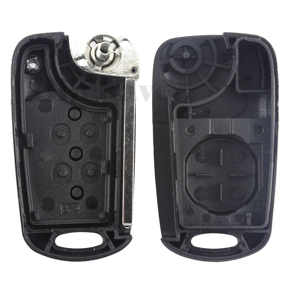jingyuqin Flip Folding Remote Key Shell 3 Buttons Fob For Hyundai Accent Keyless Entry Cover Car Alarm Housing HY18 TOY40 Blade CM World