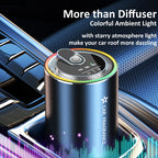 Car Aroma Diffuser with LED Starry Ambient Light 50ml Cologne Perfume Car Air Freshener Flavoring for Cars Fragrance Diffusers CM World
