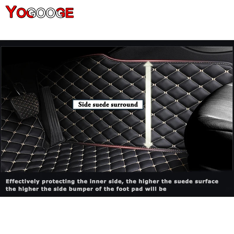 YOGOOGE Custom Car Floor Mats For Mercedes Benz C-CLASS Coupe C204 C205 A205 Auto Carpets Foot Coche Accessorie