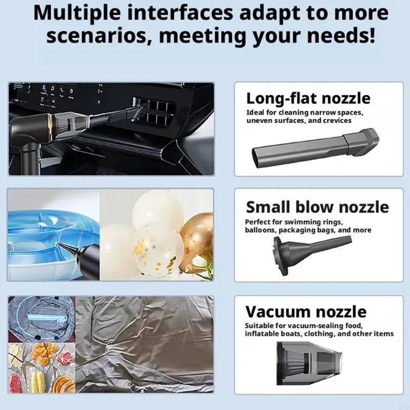 Rechargeable Handheld Car Vacuum, ABS Interior Cleaner for Upholstery, Mats, Crevices and Console Dust Removal X37F Car Mobile World