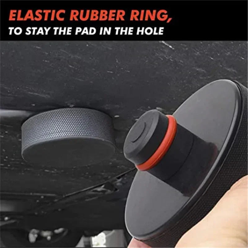 Floor Slotted Car Jack Rubber Pad Frame Protector Adapter Jacking Tool Pinch Weld Side Disk Lifting Support  Model 3 Tool CM World