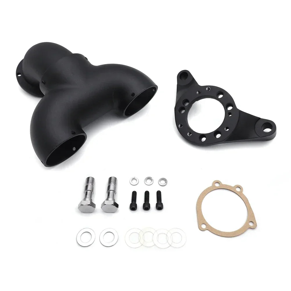 Motorcycle Parts Double Bullet Air Intake Cleaner Kit For Harley Davidson CV Carburetor Delphi V-Twin Fatboy FLSTF CM World