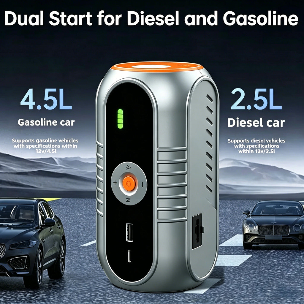 3000A Car Battery Jump Starter with Air Compressor 12V Auto Battery Booster 150PSI Air Pump Tire Inflator Car Jump Starter