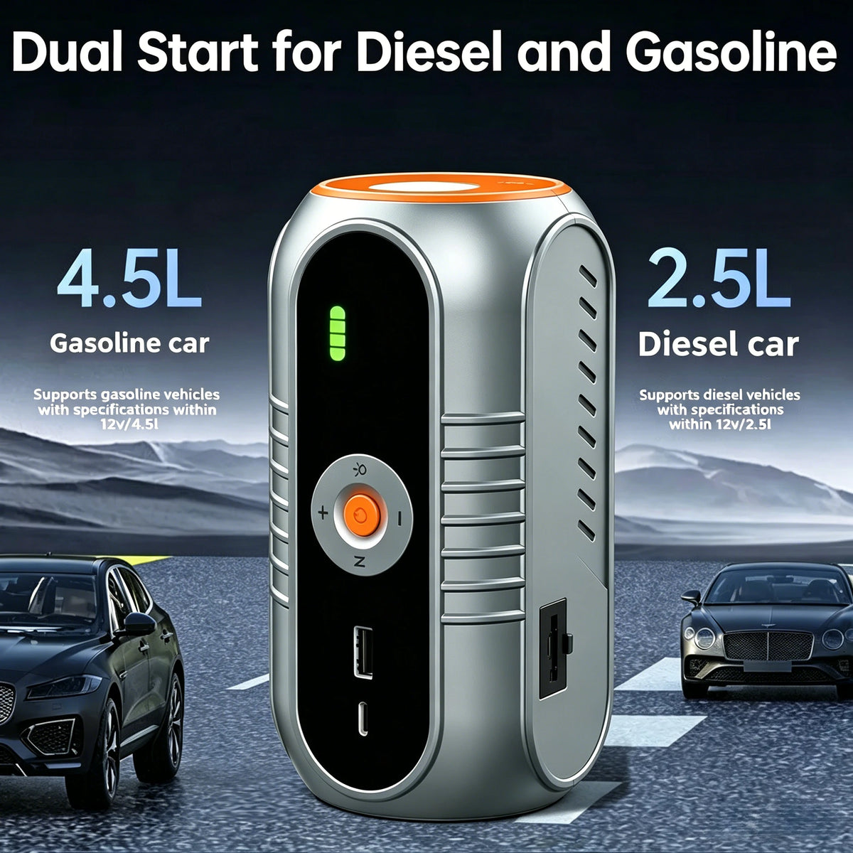 3000A Car Battery Jump Starter with Air Compressor 12V Auto Battery Booster 150PSI Air Pump Tire Inflator Car Jump Starter