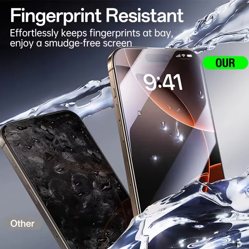 5-Pack High-Definition 9H Tempered Glass Screen Protector for iPhone 18/18pro/18promax Series Full Coverage Protective Film