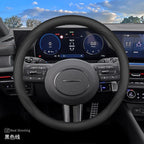 Leather Car Steering Wheel Cover for Hyundai Tucson 4 L Sonata 2024 2025 2026 Accessories