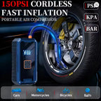 Portable 3000A 99800mAh Car Jump Starter 150PSI Air Compressor 4 in 1 12V Car Booster Power Bank LED Flashlight Outdoor Camping