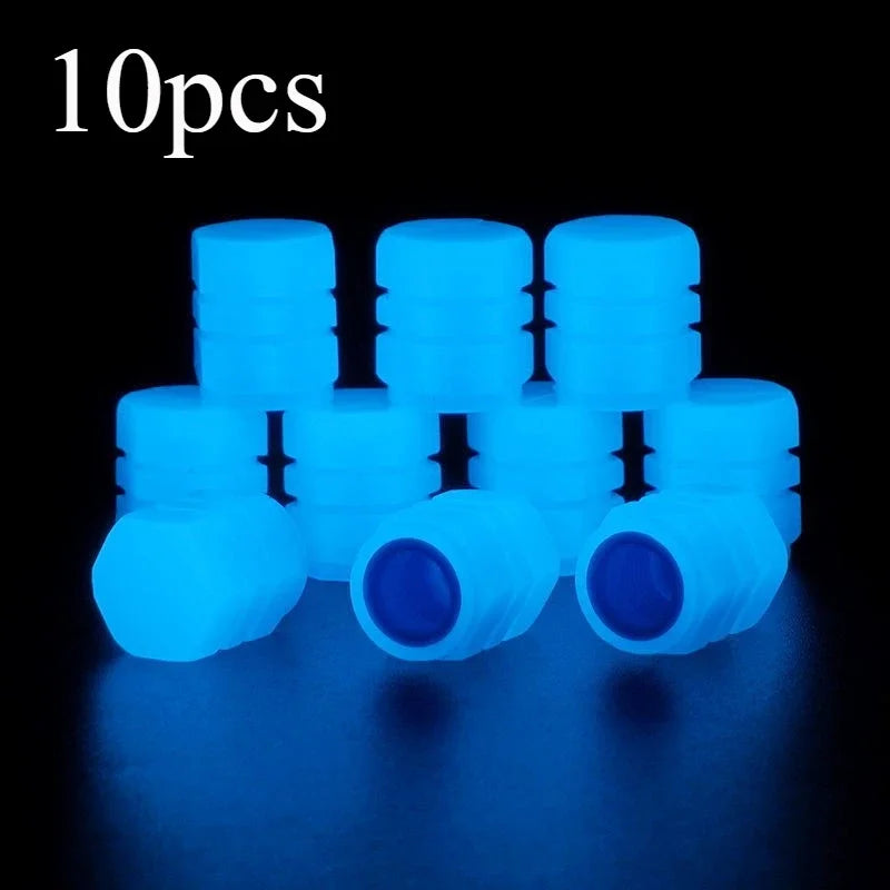 10pcs Luminous Valve Stem Cap Universal Car Decor CM World