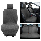 SEAMETAL Linen Car Seat Cover Four Season Universal  Seat Covers Anti Slip Pad Protector Mat Summer Breathable Auto Seats Covers