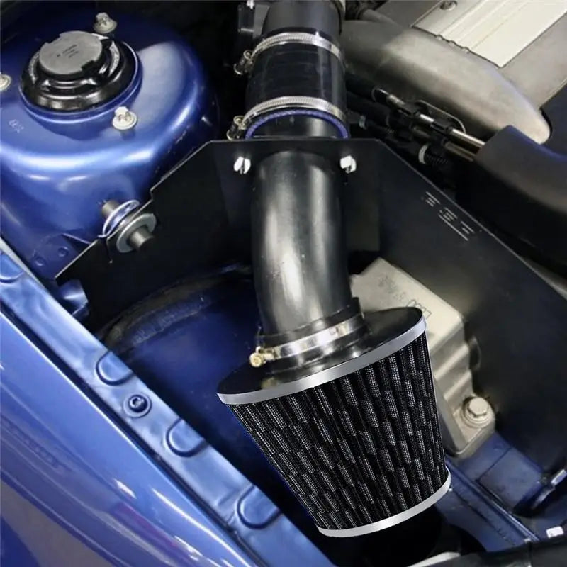 Cool Air Intake Kit Car Cool Air Intake Pipe 3" Universal Induction Flow Hose Pipe Kit-ABQF