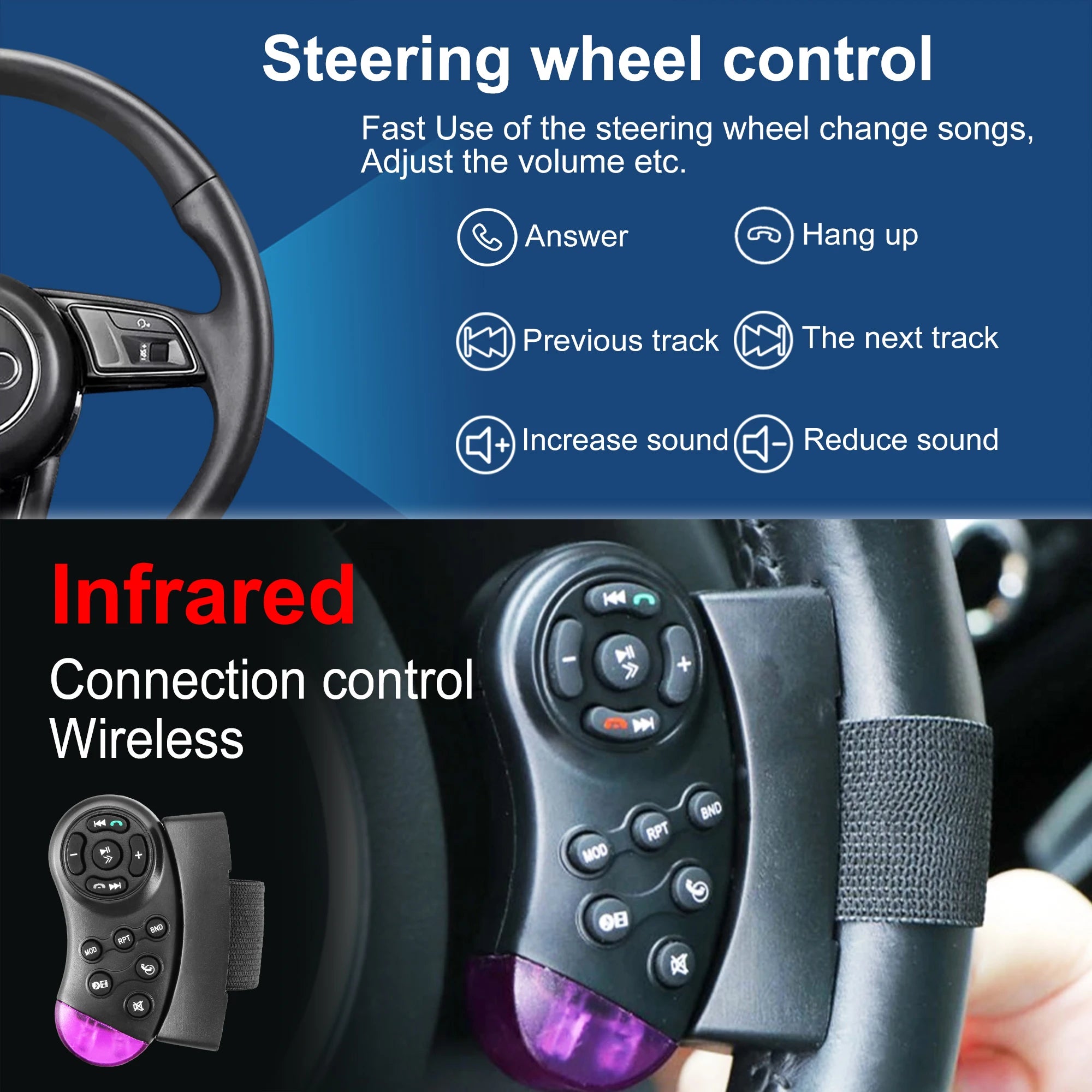 XIMA Universal 2din 7inch IPS Touch Screen Carplay Android Auto Car Radio Bluetooth FM Auxiliary Input Car Multimedia Player CM World