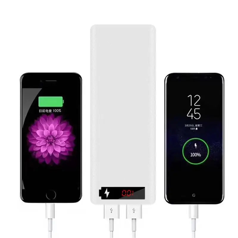 Portable 8 Slot 18650 Battery Power Bank Case DIY Digital Display 5V 21A Fast Charging Box For Outdoor Emergency Use