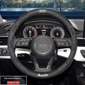 Car AntiSlip Carbon Fiber Leather Steering Wheel Cover For Audi A3 A4 A5 A6 A7 A8 Q1 Q2 Q3 Q5 Q7 Q8 S3 S4 S5 S6 RS3 RS4 RS5 TT CM World