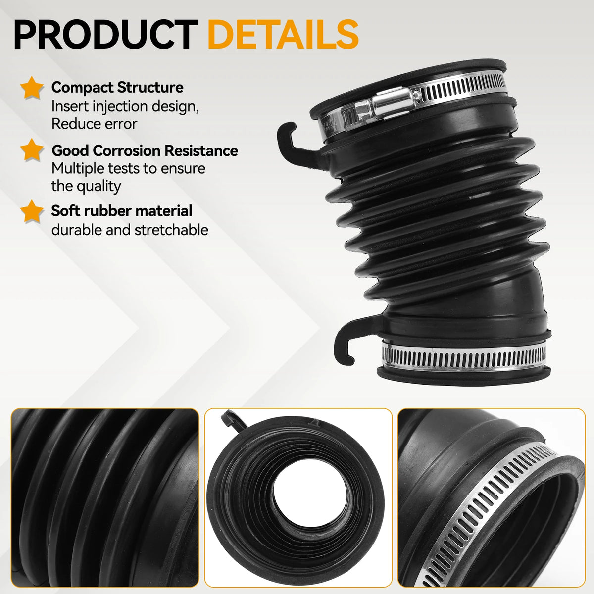 Air Intake Cleaner Hose Engine Air Flow Tube Pipe 17228-RZ0-G00 Fit Honda Civic 1.6 Diesel 2012-2016 Car Accessories