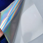 High Gloss Colorful Laser Rainbow Blue Wrap Vinyl Car Body Films Exterior Car Stickers Decals for Vehicle Film Wrapping Adhesive