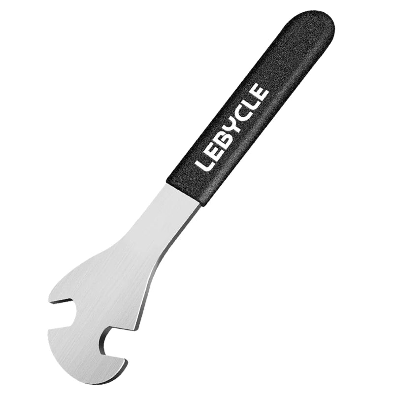 LEBYCLE Bike Pedal Wrench Extra Long Handle Sturdy Durable Cycling Pedal Spanner Install 15mm Tool Bicycle Accessories CM World