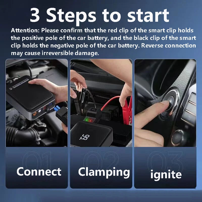 Baseus 2 In 1 Car Jump Starter With Wireless Tire Inflator Pump 1000A Portable Power Station Battery Booster Emergency Device