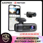 REDTIGER F9 Dash Cam 4K Dash Camera Front and Rear WiFi GPS Car Camera for Parking Mode Night Vision Car Recorder By App Control Car Mobile World