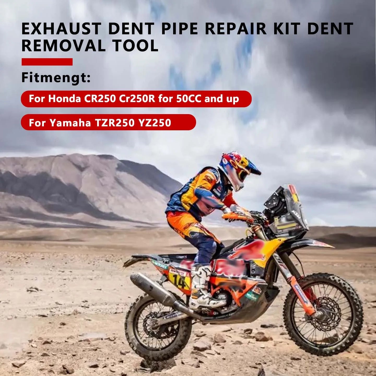 TwoStroke Motorcycle Exhaust Dent Repair Kit Dent Removal Tool for Air Pressure Exhaust Pipes Motorcycle Repair Tool CM World