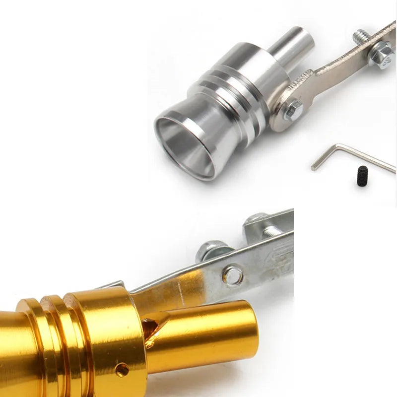 HQ General Car Motorcycle Tail Throat Whistle Turbo Exhaust Pipe Turbine Whistle Motorcycle Sound Simulator  Auto Accessories