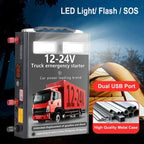12 24 Volt Car Truck Jump Starter 42000mah Portable Power Bank Emergency Tool Battery Booster Truck Jump Starter