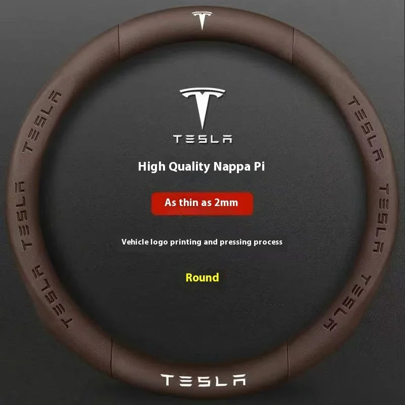 Car Steering Wheel Cover for Tesla Model 3 Model S Y X Roadster 2019-2025 Auto Interior Steering Wheel Accessories Anti-Slip
