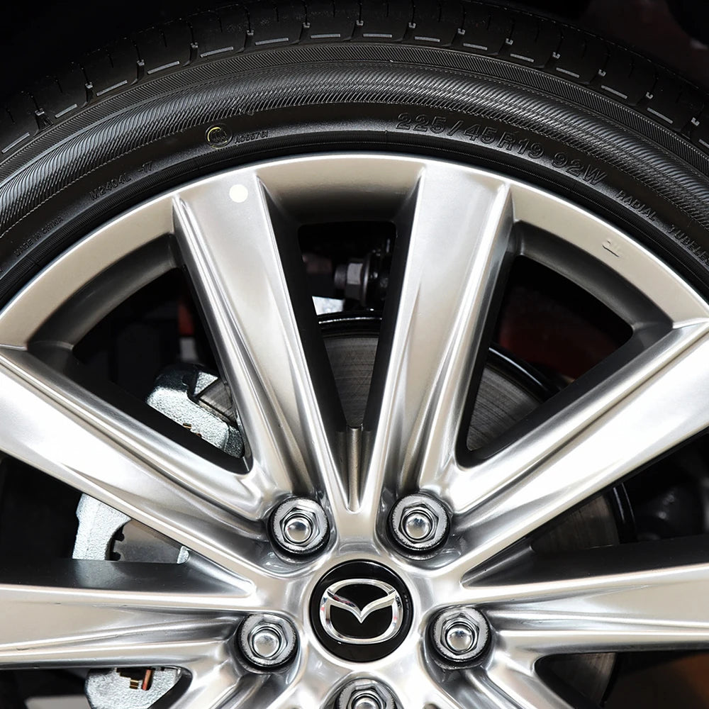 56MM 4Pcs Car Wheel Hub Caps Decoration Accessories For Mazda Axela Demio Atenza CX5 CX3 CX7 CX30 CX60 CX80 2 3 323 MX3 MX6 RX3