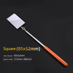 Extendible Inspection Rotatable Mirror Stainless Steel Round Angle Telescopic Mirror Square Detection Tool Equipment Automotive CM World
