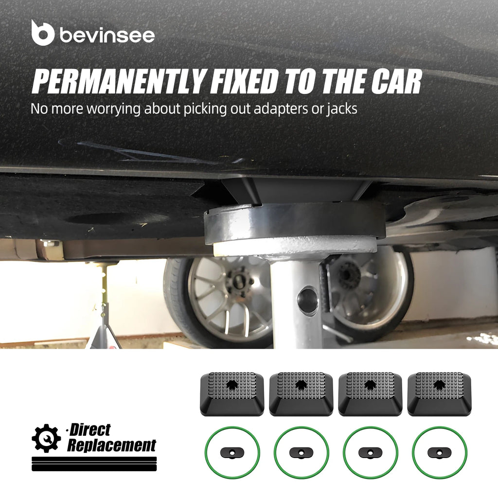 BEVINSEE Aluminum Jack Pads for BMW F30 E82 F34 E90 F10 F32 F11 F20 F01 F34,for Toyota Supra,Replace for 51717123311,51717169981 CM World