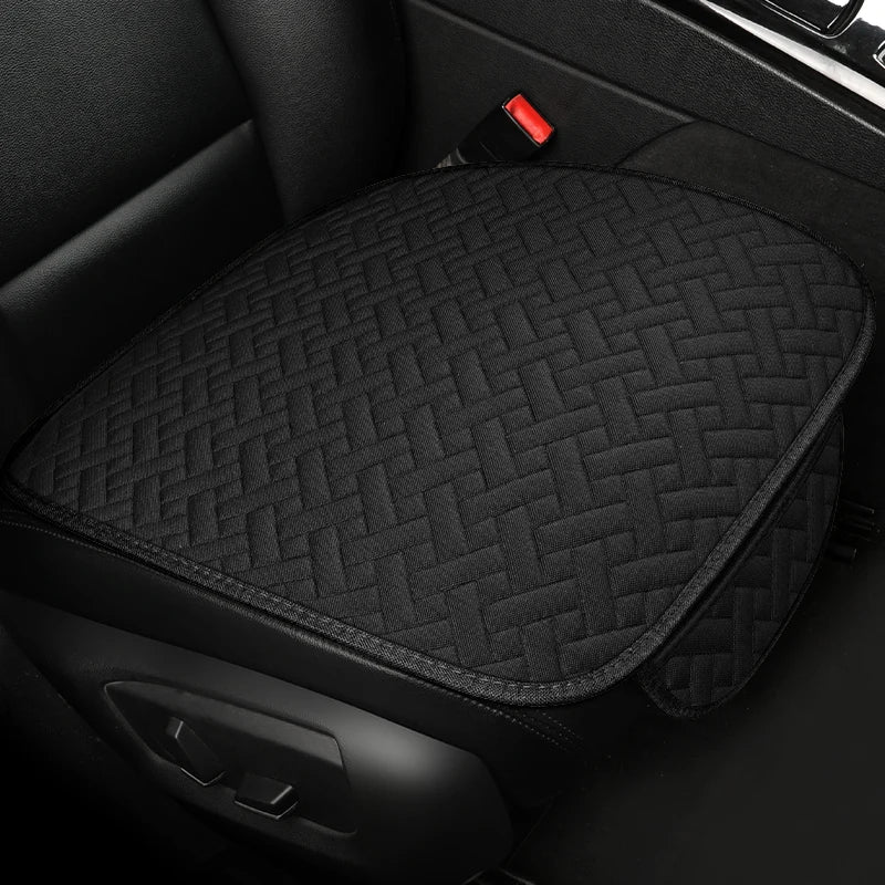Car seat cushion, all season universal linen, driver's seat cover, small waist, single piece three piece set, half pack CM World