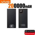 VIVO New 3c 500000mAh High Capacity 140W Super Fast Charging Power Bank Portable Battery Charger for iPhone 12-17 Samsung  Huawe