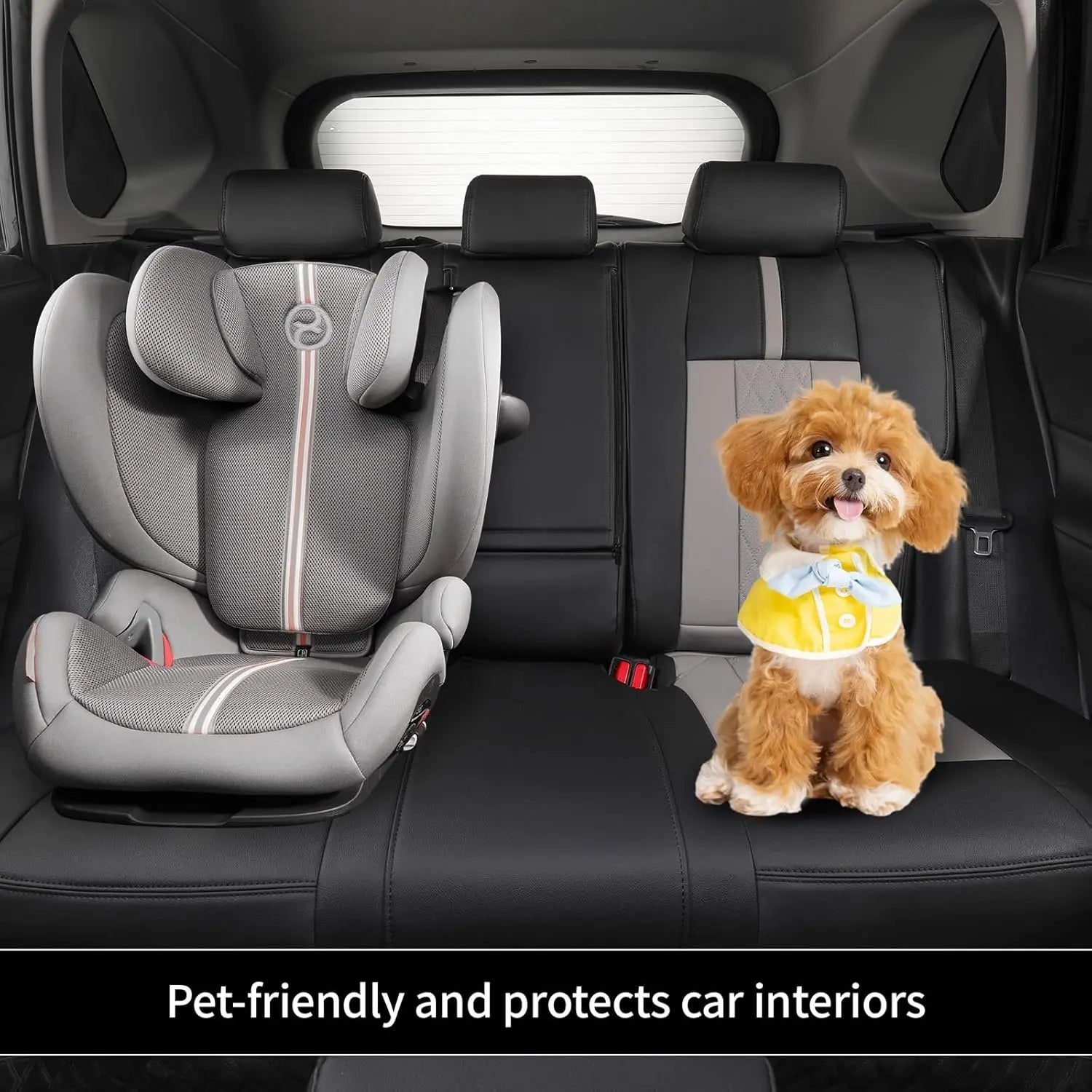 EKR Car Seat Covers Custom Fit for Toyota Rav4 (Gasoline/Hybrid) 2019 2020 2021 2022 2023 2024 2025 LE/XLE/XLE Premium/Limited Leather Car Seat Cover Full Set for SUV Car Mobile World