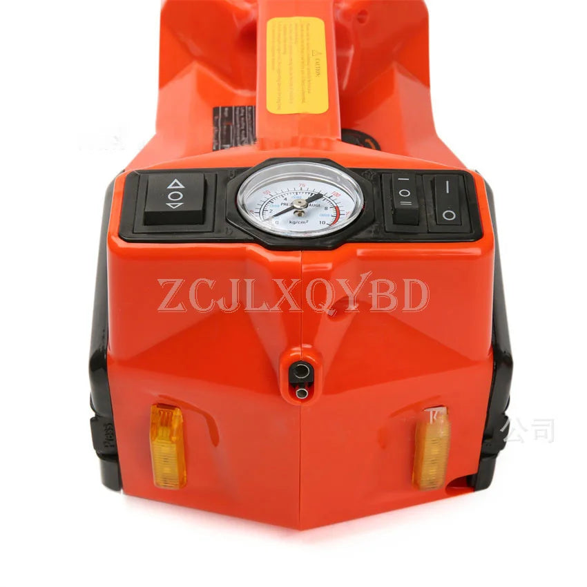 12V 5T Car Floor Jack Electric Hydraulic Car Jack with Inflator Pump LED Light for Truck Tire Repair Tool