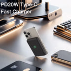 Magnetic Wireless Charger 10000mAh: 15W PD Fast Charging Power Bank for iPhone 16/17、15/14/13/12 Series Car Mobile World