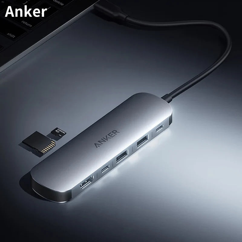 Anker A83D2 7-in-1 USB-C Docking Station Dual 4K HDMI Multiport Adapter PD Charging Hub For MacBook Pro Laptop