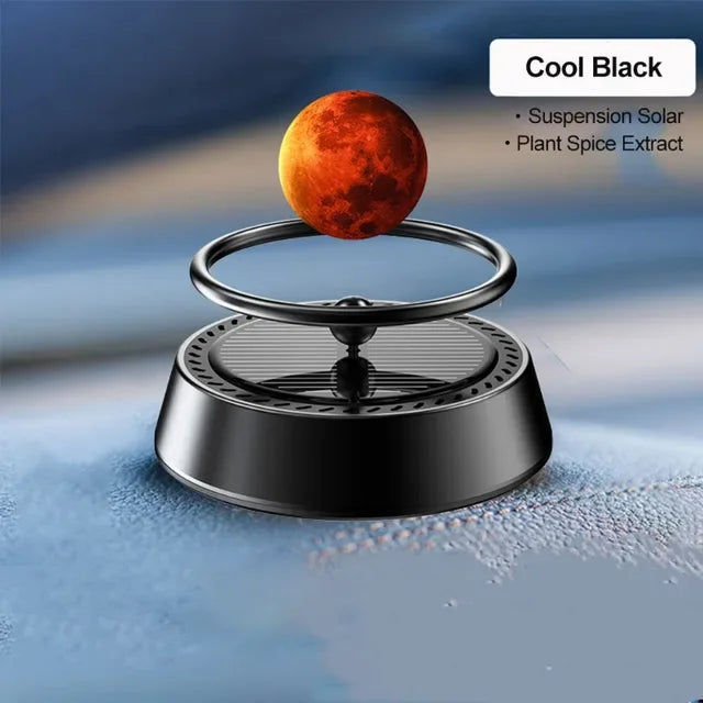 Solar Powered Air Purifier Solar Powered Suspension Planet Car Air Freshener Long Lasting Fragrance Odor Removal Aromatherapy