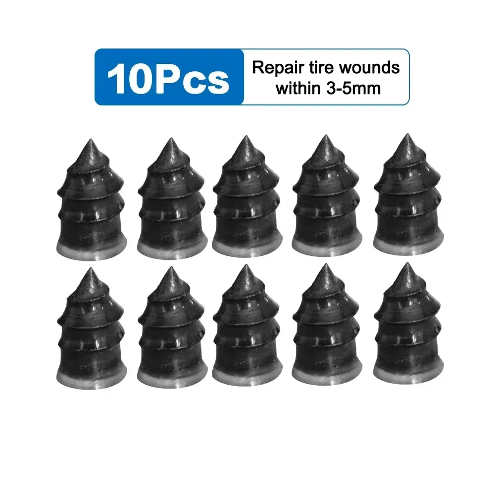 Tire Puncture Repair Nails Rubber Metal Nail for Car Motorcycle Scooter Bike Tyre Repair Tool Auto Tire Accessories