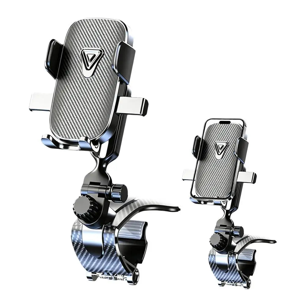 Dashboard Car Phone Mount ABS Auto Cell Phone Holder 1800° Rotation Triangle Anti-Slip Car Phone Stand For Safe Navigation