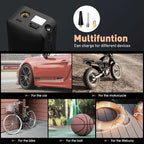CARSUN Rechargeable Air Pump Tire Inflator Portable Compressor Digital Cordless Car Tyre Inflator For Bicycle Balls CM World