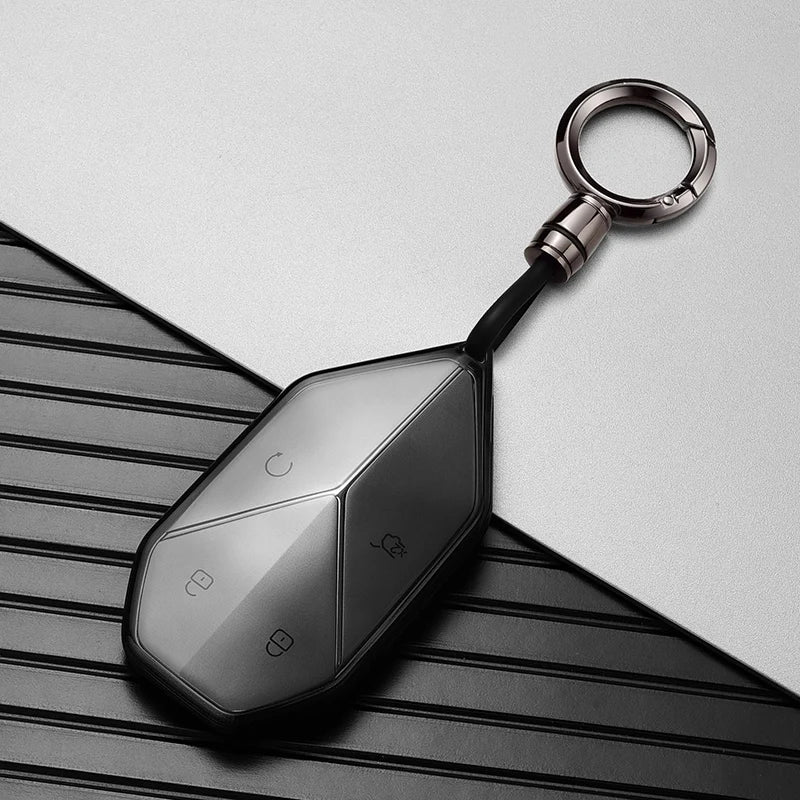 Simple Style Tpu for BYD Equation Leopard 8 Leopard 5 2024 2025 Smart Remote Car Key Case Cover Fob Keychain Keyring Accessories